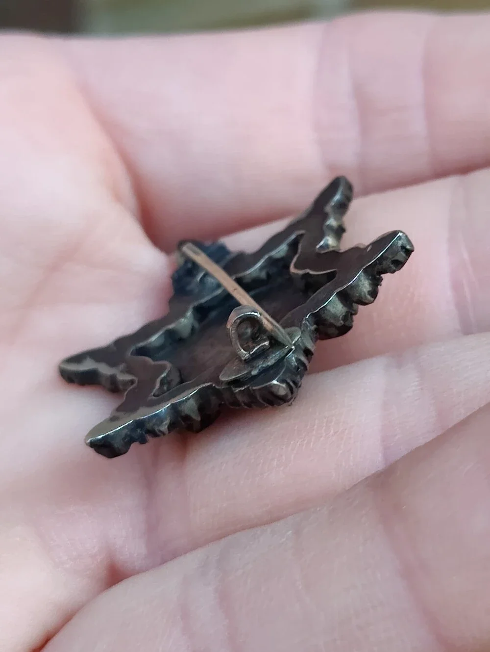 ⭐ Antique Bohemian Garnet Star Brooch